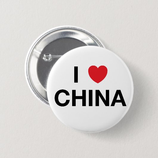 I HERZ-CHINA Abzeichen-Button Button (Vorne & Hinten)