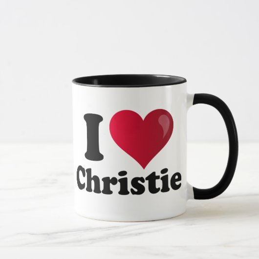 I Herz Chris Christie Tasse (Rechts)