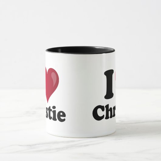 I Herz Chris Christie Tasse (Zentrum)