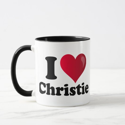 I Herz Chris Christie Tasse (Links)