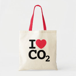 I Herz CO2 - I Liebe Kohlendioxid Tragetasche