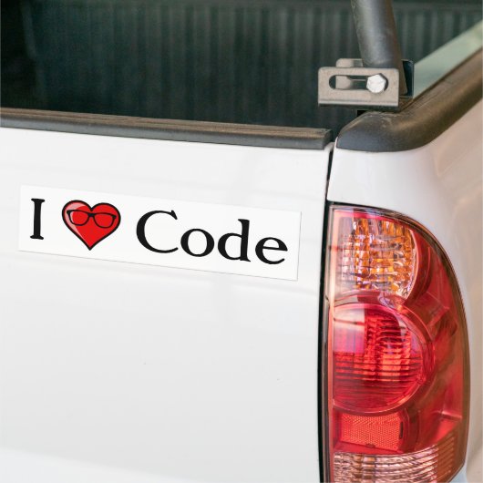 I Herz-Code Autoaufkleber (Auf Lkw)