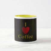 I Herz Coffee_Coffee Tasse (Schwarzes) (Zentrum)
