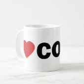 I HERZ COLIN KAFFEETASSE (Vorderseite Links)