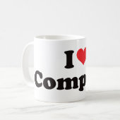 I Herz Compton Kaffeetasse (Vorderseite Links)