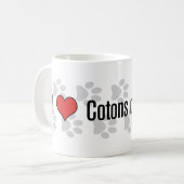 I (Herz) Cotons de Tulears Kaffeetasse (Vorderseite Links)