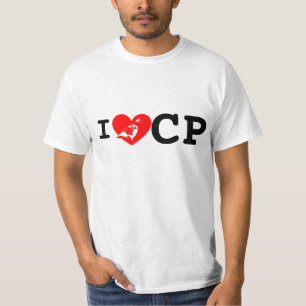 I Herz CP helles BG T-Shirt