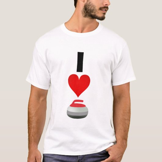 I [Herz] [Curling] T-Shirt (Vorderseite)