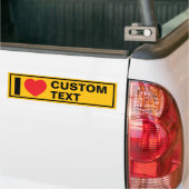 I Herz Custom Template Retro Autoaufkleber (Auf Lkw)