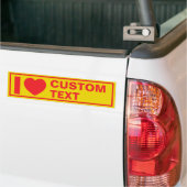 I Herz Custom Template Retro Autoaufkleber (Auf Lkw)