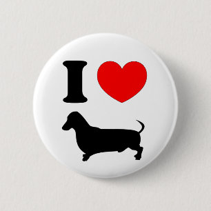 I Herz-Dackel Button