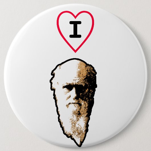 I Herz Darwin Button (Vorderseite)