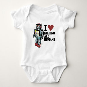 I Herz, das alle Menschen tötet Baby Strampler