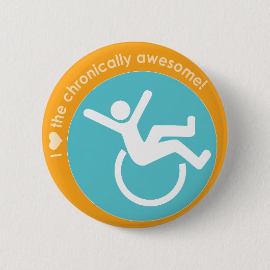 I {Herz} das chronisch fantastische Button (Vorderseite)