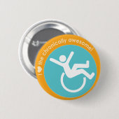 I {Herz} das chronisch fantastische Button (Vorne & Hinten)