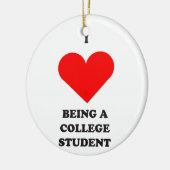 I HERZ, das ein Unistudent ist! Keramikornament (Links)