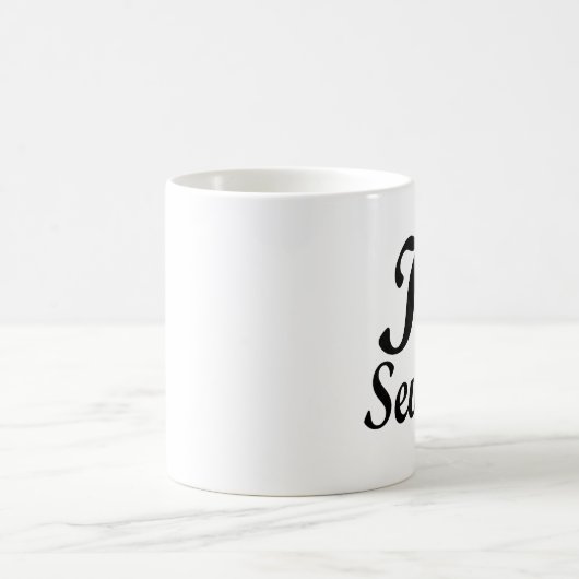 I Herz, das rosa Schmetterling näht Kaffeetasse (Mittel)