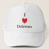 I Herz Delaware Truckerkappe (Vorderseite)