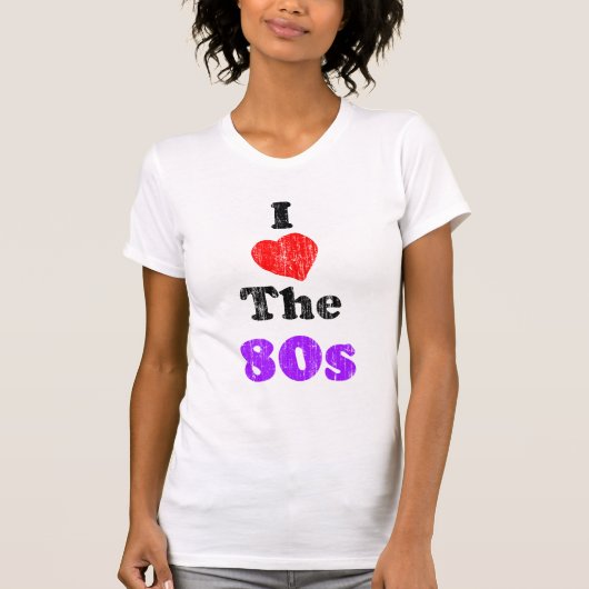 I Herz der 80er Vintage T - Shirt (Vorderseite)