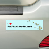 I (Herz) der Hawaiianischen Inseln Autoaufkleber (Auf Auto)