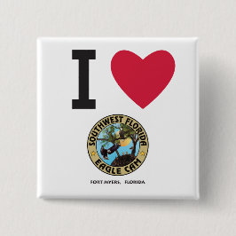 I HERZ der Nocken Südwestfloridas Eagle Button
