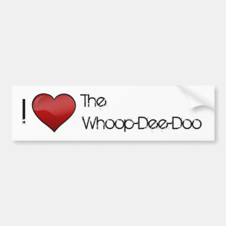I Herz der Whoop-Dee-Doo Autoaufkleber