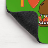 I Herz-Dinosaurier-Cartoon Tyrranosaurus Rex der Mousepad (Ecke)