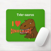 I Herz-Dinosaurier-Cartoon Tyrranosaurus Rex der Mousepad (Mit Mouse)