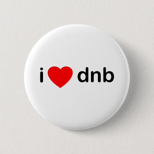 I Herz DNB Button (Vorderseite)