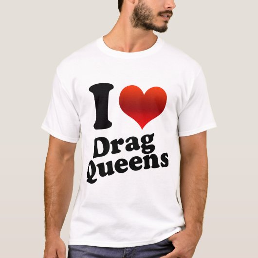I Herz-Dragqueen T-Shirt (Vorderseite)