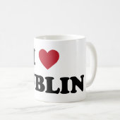 I Herz Dublin Irland Kaffeetasse (VorderseiteRechts)