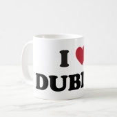 I Herz Dublin Irland Kaffeetasse (Vorderseite Links)