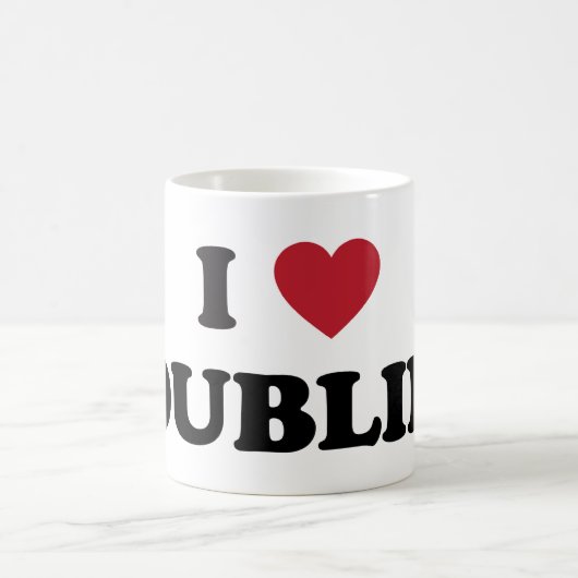 I Herz Dublin Irland Kaffeetasse (Mittel)