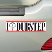 I Herz DubStep Kopie Autoaufkleber (Auf Auto)