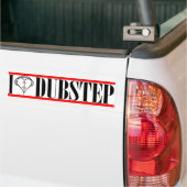 I Herz DubStep Kopie Autoaufkleber (Auf Lkw)