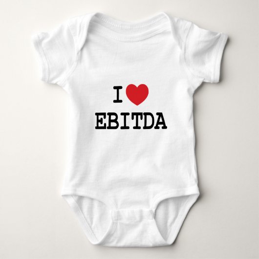 I (Herz) EBITDA Baby Strampler (Vorderseite)