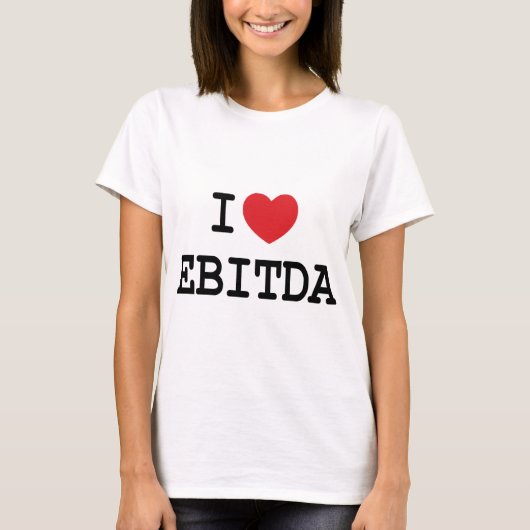 I (Herz) EBITDA T-Shirt (Vorderseite)
