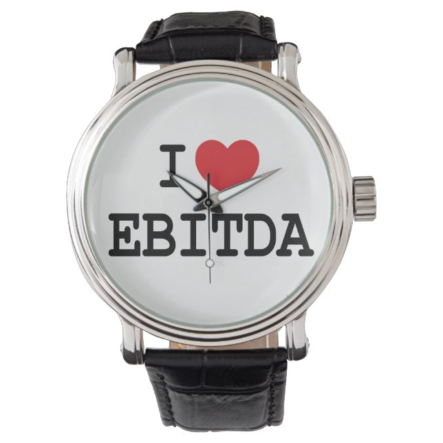 I (Herz) EBITDA-Uhr Armbanduhr (Vorderseite)