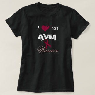 I Herz ein AVM Krieger-Burgunder-Band-Shirt T-Shirt