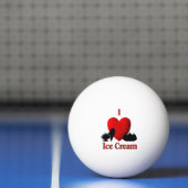 I Herz-Eiscreme Tischtennisball (Netto)