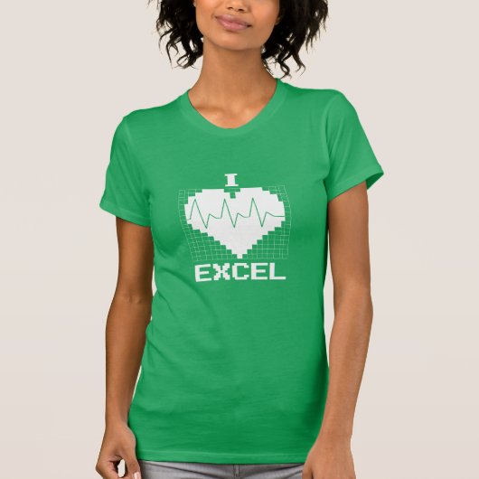 I Herz Excel T-Shirt (Vorderseite)