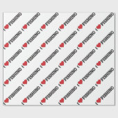 I Herz-Fischen Geschenkpapier (Flach)