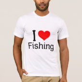 I (Herz) Fischerei T-Shirt (Vorderseite)