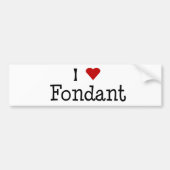 I Herz-Fondant-Autoaufkleber Autoaufkleber (Vorne)