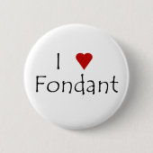 I Herz-Fondant-Knopf Button (Vorderseite)