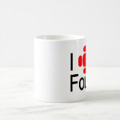 I Herz Fourier Kaffeetasse (Mittel)