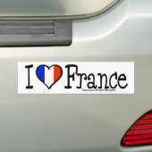 I HERZ FRANKREICH AUTOAUFKLEBER (Auf Auto)