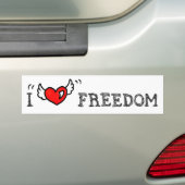 I Herz-Freiheits-Autoaufkleber Autoaufkleber (Auf Auto)