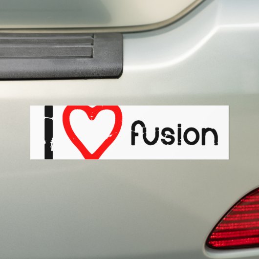 I Herz-Fusion Autoaufkleber (Auf Auto)