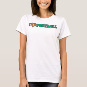 I Herz Fußball Liebe T-Shirt